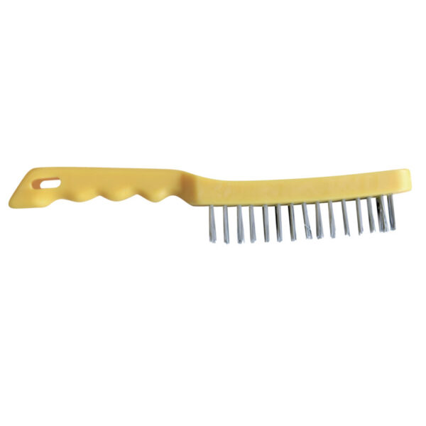 SPAZZOLA PLASTICA 4 RANGHI INOX