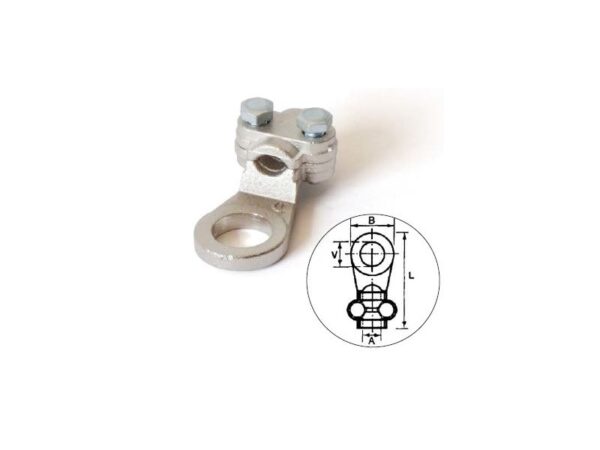 CAPOCORDA OTTONE NICHELATO 25mm2