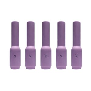 UGELLO GAS CERAMICO 76mm Ø8 (10N49L Gr5) TIG 17/18/26 - 5pz