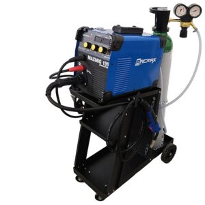 ARCMAX MAXMIG 195 - Saldatrice a filo con carrello, bombola e riduttore di pressione
