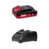CROWN PROFESSIONAL BATTERIA AL LITIO 2Ah + CARICABATTERIA 2A