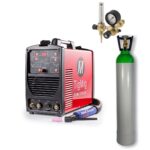Saldatrice TM 200 DIGITAL ALU con gas e riduttore