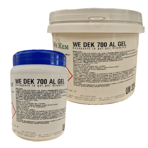 gel decapante per alluminio